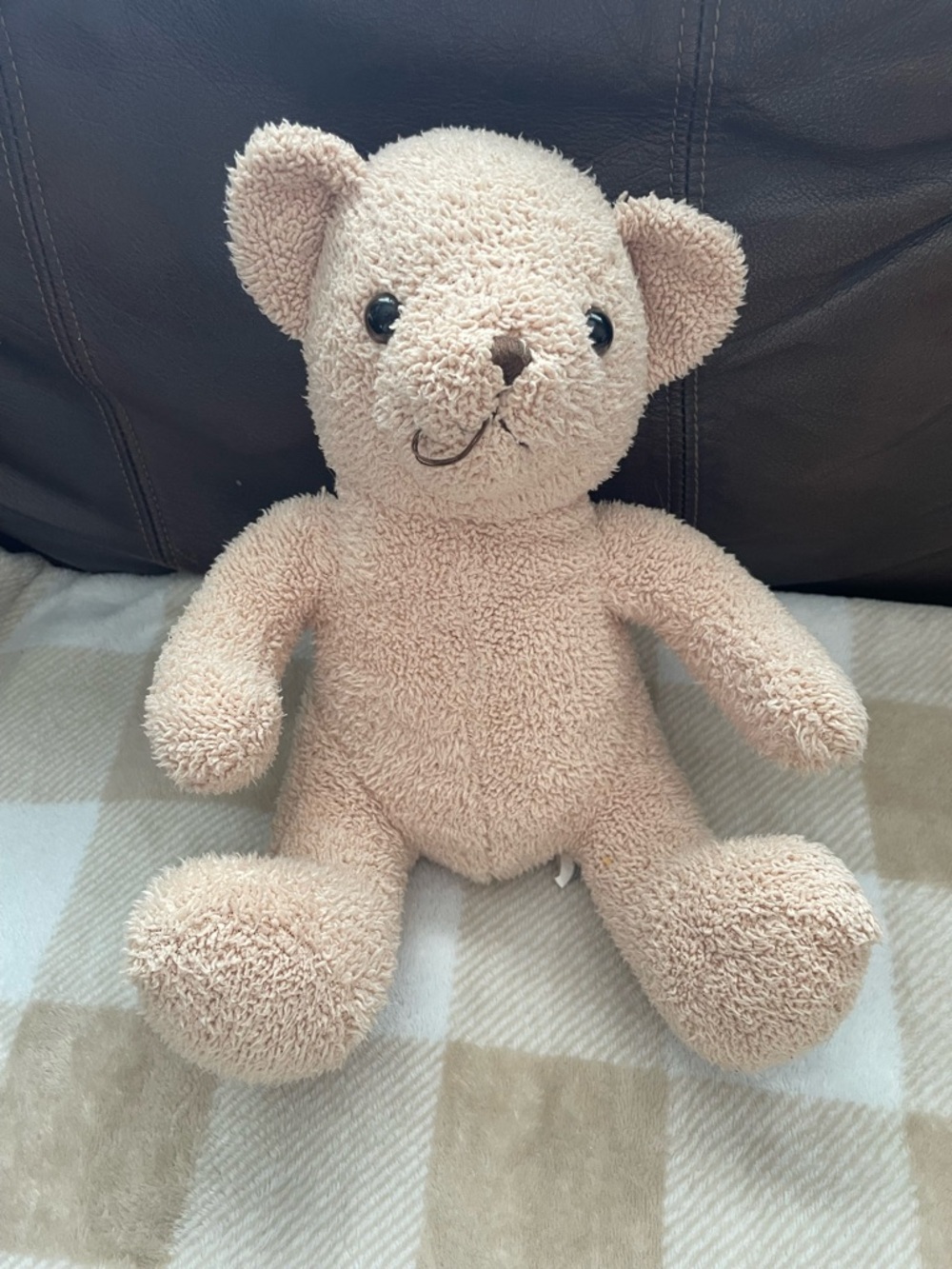 Mascot Factory Plush Teddy Bear Soft Beige Stuffed Toy for Kids 9.5 inches